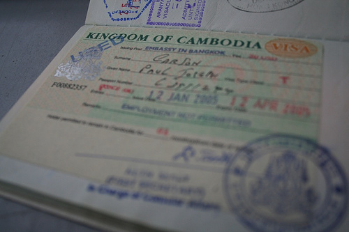 visto turistico per la cambogia